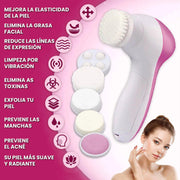 Limpiador Facial con 5 Cabezales