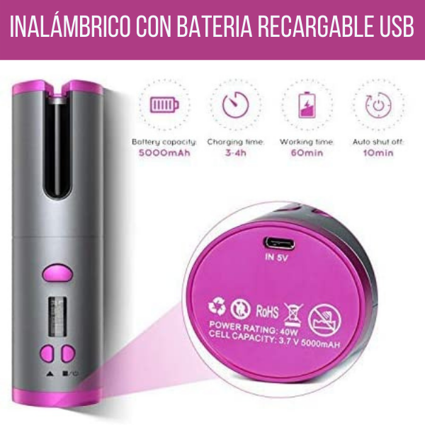 Rizador De Pelo Automático Sin Cables